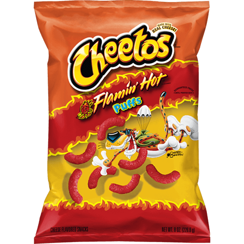 Product: CHEETOS® FLAMIN' HOT® inflados, bocadillos sabor a queso