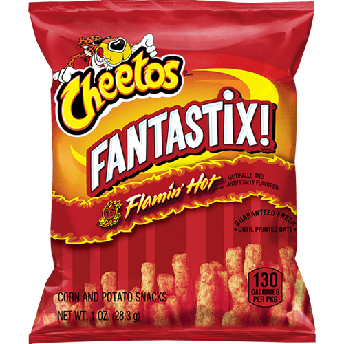 Fantastix!, Flamin' Hot Corn & Potato Snack Nutrition Facts - Eat
