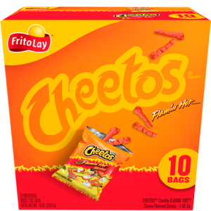 Cheetos Puffs Flamin' Hot Flavored Cheese Flavored Snacks 0.87 oz